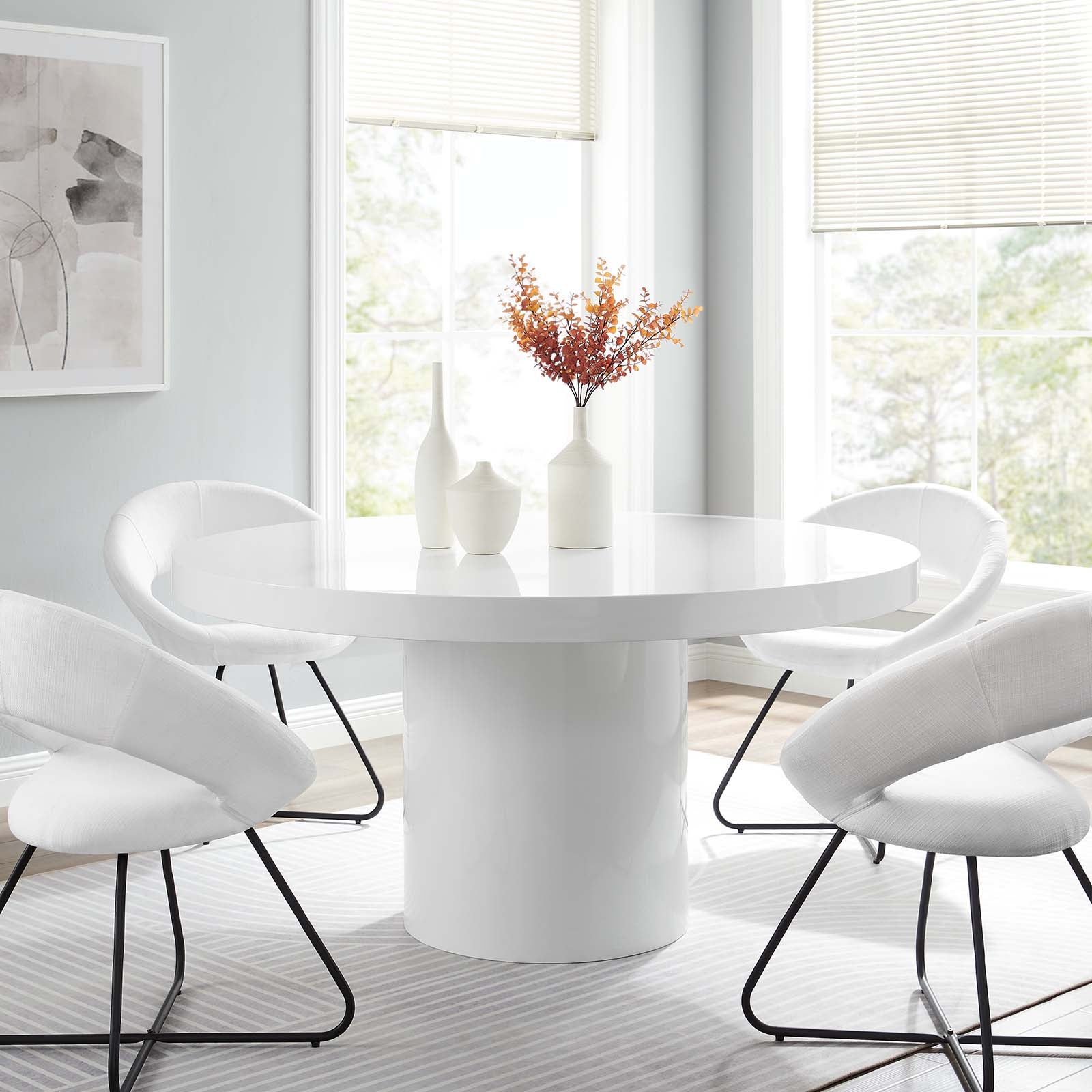 Gratify 60" Round Dining Table By Modway - EEI-4910 | Dining Tables | Modishstore - 14