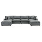 Modway Commix Down Filled Overstuffed Vegan Leather 6-Piece Sectional Sofa | Sofas | Modishstore-2