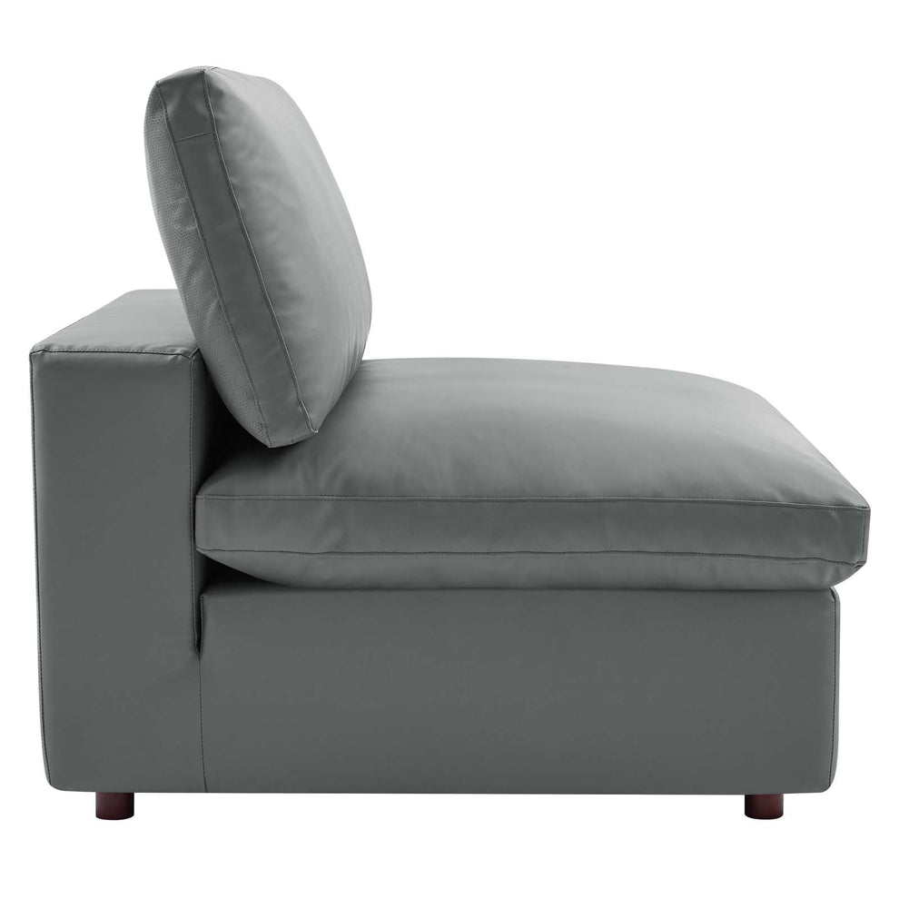 Modway Commix Down Filled Overstuffed Vegan Leather 5-Piece Sectional Sofa EEI-4919 | Sectional | Modishstore - 17