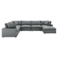 Modway Commix Down Filled Overstuffed Vegan Leather 7-Piece Sectional Sofa | Sofas | Modishstore