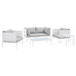Harmony 5-Piece  Sunbrella® Outdoor Patio Aluminum Furniture Set By Modway - EEI-4924 | Outdoor Sofas, Loveseats & Sectionals | Modishstore - 2