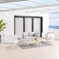 Harmony 5-Piece  Sunbrella® Outdoor Patio Aluminum Furniture Set By Modway | Outdoor Sofas, Loveseats & Sectionals | Modishstore