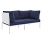 Harmony 5-Piece  Sunbrella® Outdoor Patio Aluminum Furniture Set By Modway | Outdoor Sofas, Loveseats & Sectionals | Modishstore-8