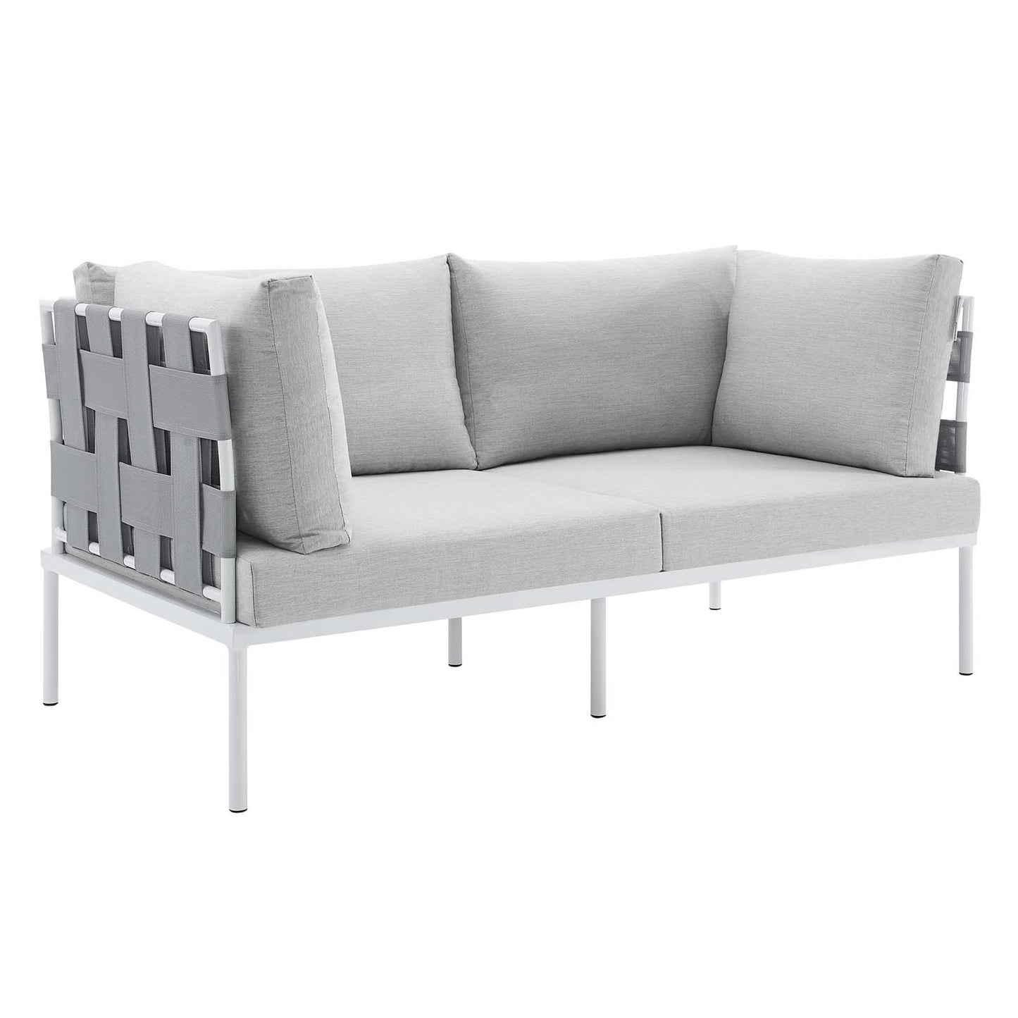 Harmony 5-Piece  Sunbrella® Outdoor Patio Aluminum Furniture Set By Modway - EEI-4925 | Outdoor Sofas, Loveseats & Sectionals | Modishstore - 9