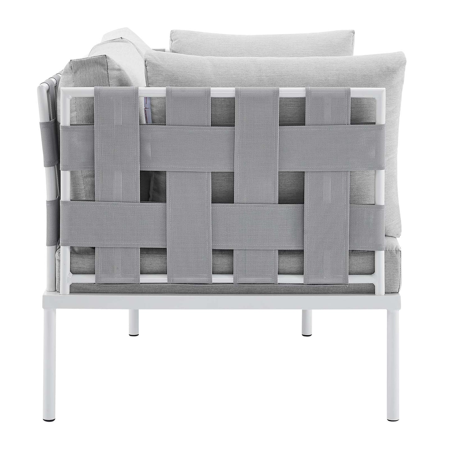 Harmony 5-Piece  Sunbrella® Outdoor Patio Aluminum Furniture Set By Modway - EEI-4925 | Outdoor Sofas, Loveseats & Sectionals | Modishstore - 10