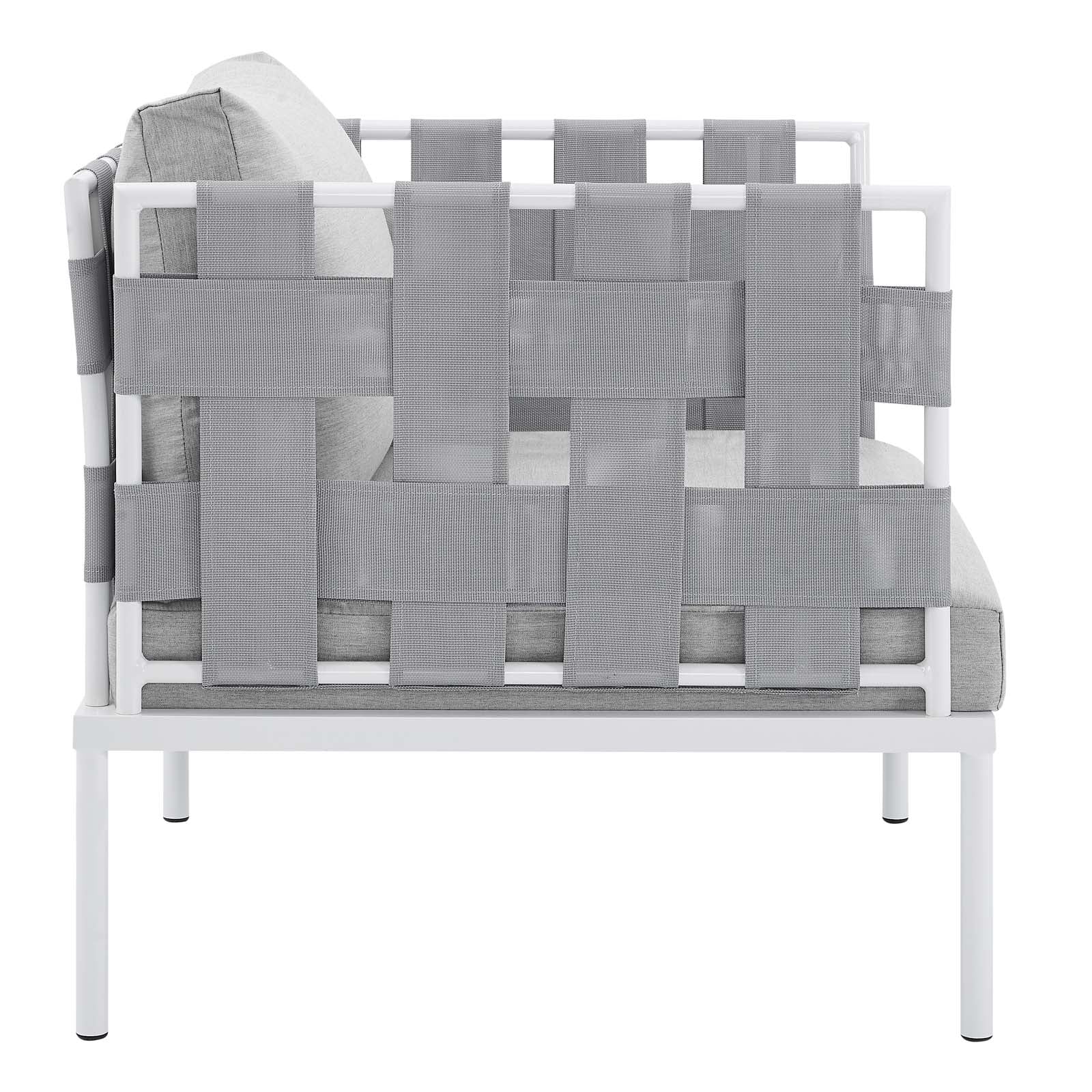 Harmony 5-Piece  Sunbrella® Outdoor Patio Aluminum Furniture Set By Modway - EEI-4925 | Outdoor Sofas, Loveseats & Sectionals | Modishstore - 13