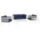 Harmony 5-Piece  Sunbrella® Outdoor Patio Aluminum Furniture Set By Modway - EEI-4925 | Outdoor Sofas, Loveseats & Sectionals | Modishstore - 16