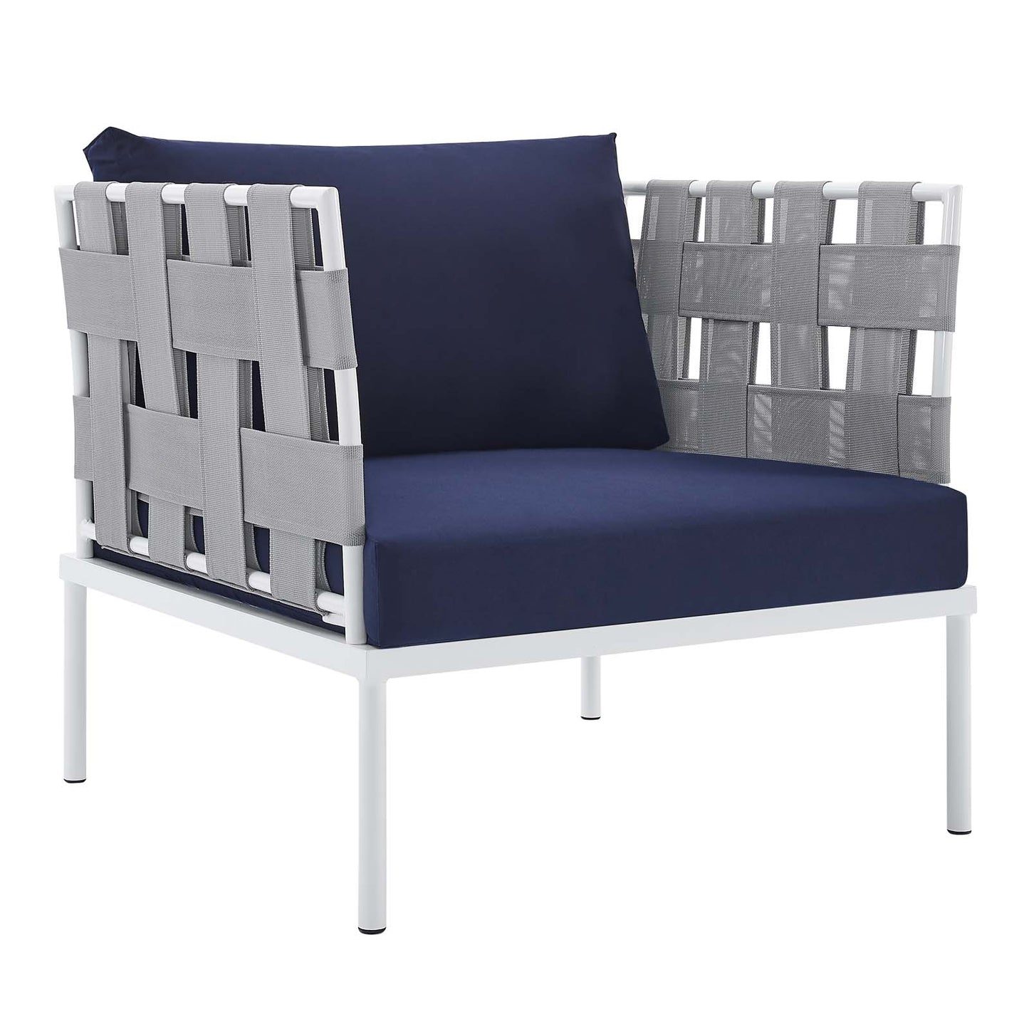 Harmony 5-Piece  Sunbrella® Outdoor Patio Aluminum Furniture Set By Modway - EEI-4925 | Outdoor Sofas, Loveseats & Sectionals | Modishstore - 27