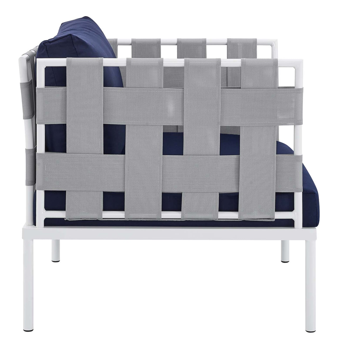 Harmony 5-Piece  Sunbrella® Outdoor Patio Aluminum Furniture Set By Modway - EEI-4925 | Outdoor Sofas, Loveseats & Sectionals | Modishstore - 28