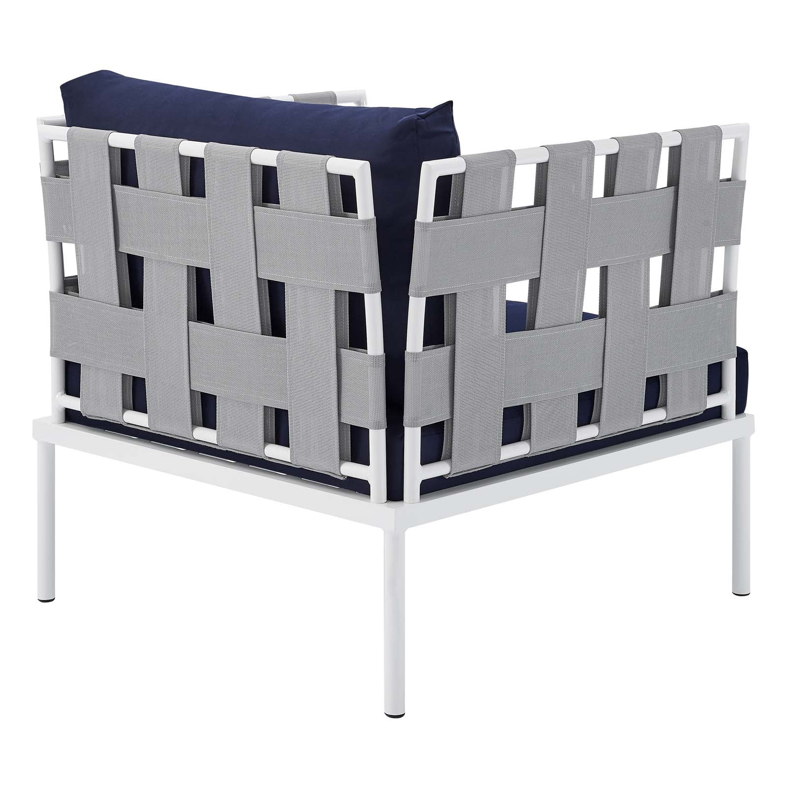 Harmony 5-Piece  Sunbrella® Outdoor Patio Aluminum Furniture Set By Modway - EEI-4925 | Outdoor Sofas, Loveseats & Sectionals | Modishstore - 29