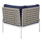 Harmony 6-Piece  Sunbrella® Basket Weave Outdoor Patio Aluminum Sectional Sofa Set By Modway - EEI-4927 | Outdoor Sofas, Loveseats & Sectionals | Modishstore - 23