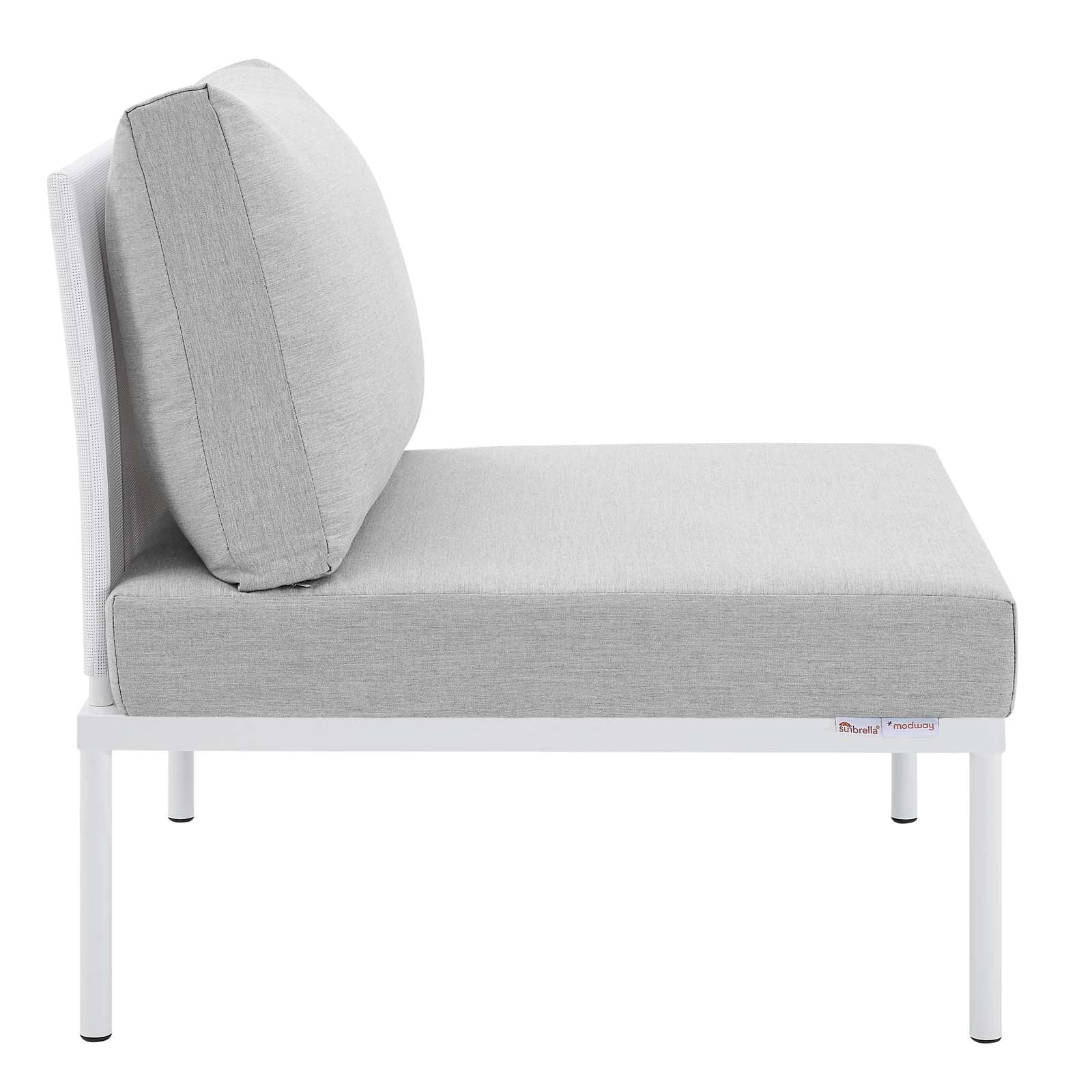 Modway Harmony 6-Piece  Sunbrella® Outdoor Patio Aluminum Sectional Sofa Set | Outdoor Sofas, Loveseats & Sectionals | Modishstore-3