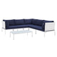 Modway Harmony 6-Piece  Sunbrella® Outdoor Patio Aluminum Sectional Sofa Set | Outdoor Sofas, Loveseats & Sectionals | Modishstore-4