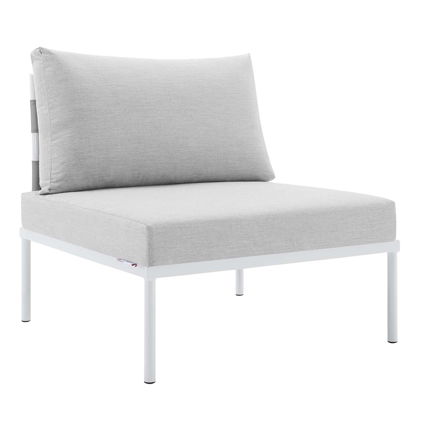 Harmony 6-Piece  Sunbrella® Outdoor Patio Aluminum Sectional Sofa Set By Modway - EEI-4929 | Outdoor Sofas, Loveseats & Sectionals | Modishstore - 6