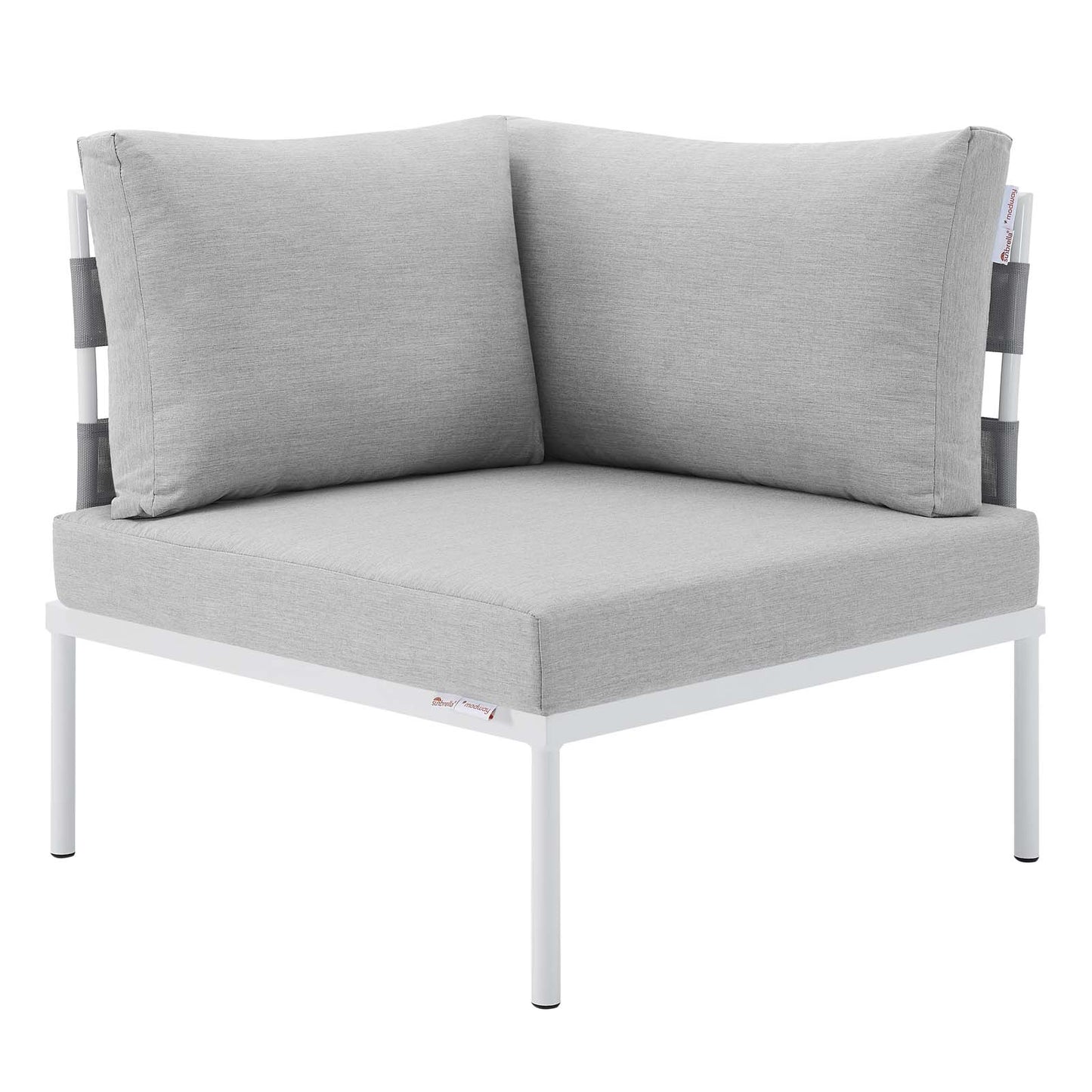 Harmony 6-Piece  Sunbrella® Outdoor Patio Aluminum Sectional Sofa Set By Modway - EEI-4929 | Outdoor Sofas, Loveseats & Sectionals | Modishstore - 9