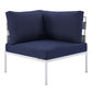 Harmony 6-Piece  Sunbrella® Outdoor Patio Aluminum Sectional Sofa Set By Modway - EEI-4929 | Outdoor Sofas, Loveseats & Sectionals | Modishstore - 21