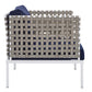 Harmony 6-Piece  Sunbrella® Basket Weave Outdoor Patio Aluminum Seating Set By Modway - EEI-4931 | Outdoor Sofas, Loveseats & Sectionals | Modishstore - 27