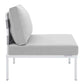 Harmony 6-Piece  Sunbrella® Outdoor Patio Aluminum Seating Set By Modway - EEI-4933 | Outdoor Sofas, Loveseats & Sectionals | Modishstore - 14
