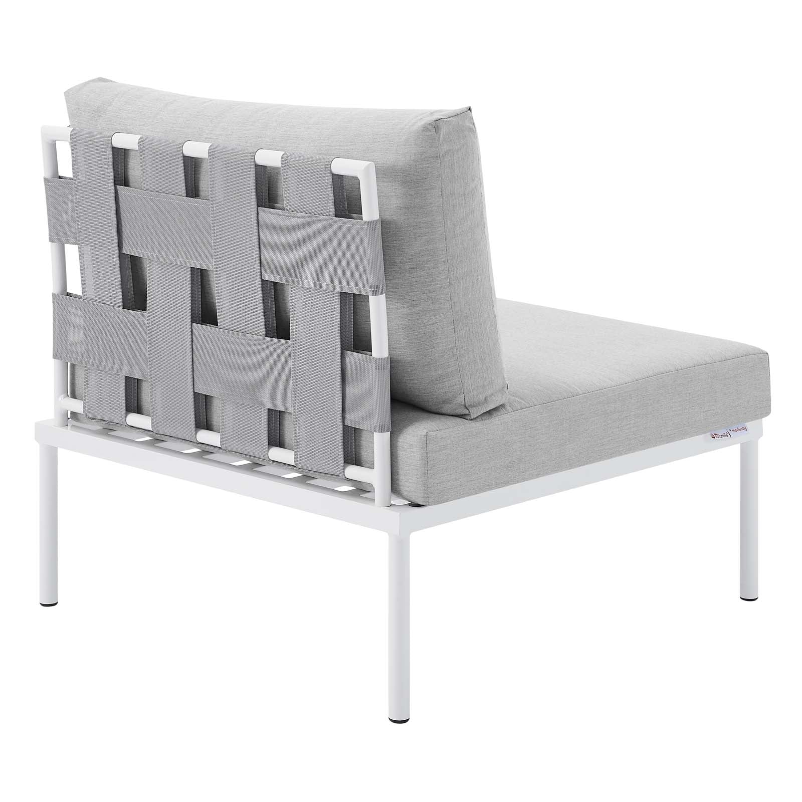 Harmony 6-Piece  Sunbrella® Outdoor Patio Aluminum Seating Set By Modway - EEI-4933 | Outdoor Sofas, Loveseats & Sectionals | Modishstore - 15