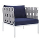 Harmony 6-Piece  Sunbrella® Outdoor Patio Aluminum Seating Set By Modway - EEI-4933 | Outdoor Sofas, Loveseats & Sectionals | Modishstore - 26