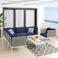 Harmony 7-Piece  Sunbrella® Basket Weave Outdoor Patio Aluminum Sectional Sofa Set By Modway - EEI-4935 | Outdoor Sofas, Loveseats & Sectionals | Modishstore - 23