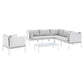 Modway Harmony 7-Piece  Sunbrella® Outdoor Patio Aluminum Sectional Sofa Set - EEI-4936 | Outdoor Sofas, Loveseats & Sectionals | Modishstore - 1