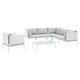 Modway Harmony 7-Piece  Sunbrella® Outdoor Patio Aluminum Sectional Sofa Set | Outdoor Sofas, Loveseats & Sectionals | Modishstore