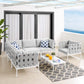 Harmony 7-Piece  Sunbrella® Outdoor Patio Aluminum Sectional Sofa Set By Modway - EEI-4937 | Outdoor Sofas, Loveseats & Sectionals | Modishstore
