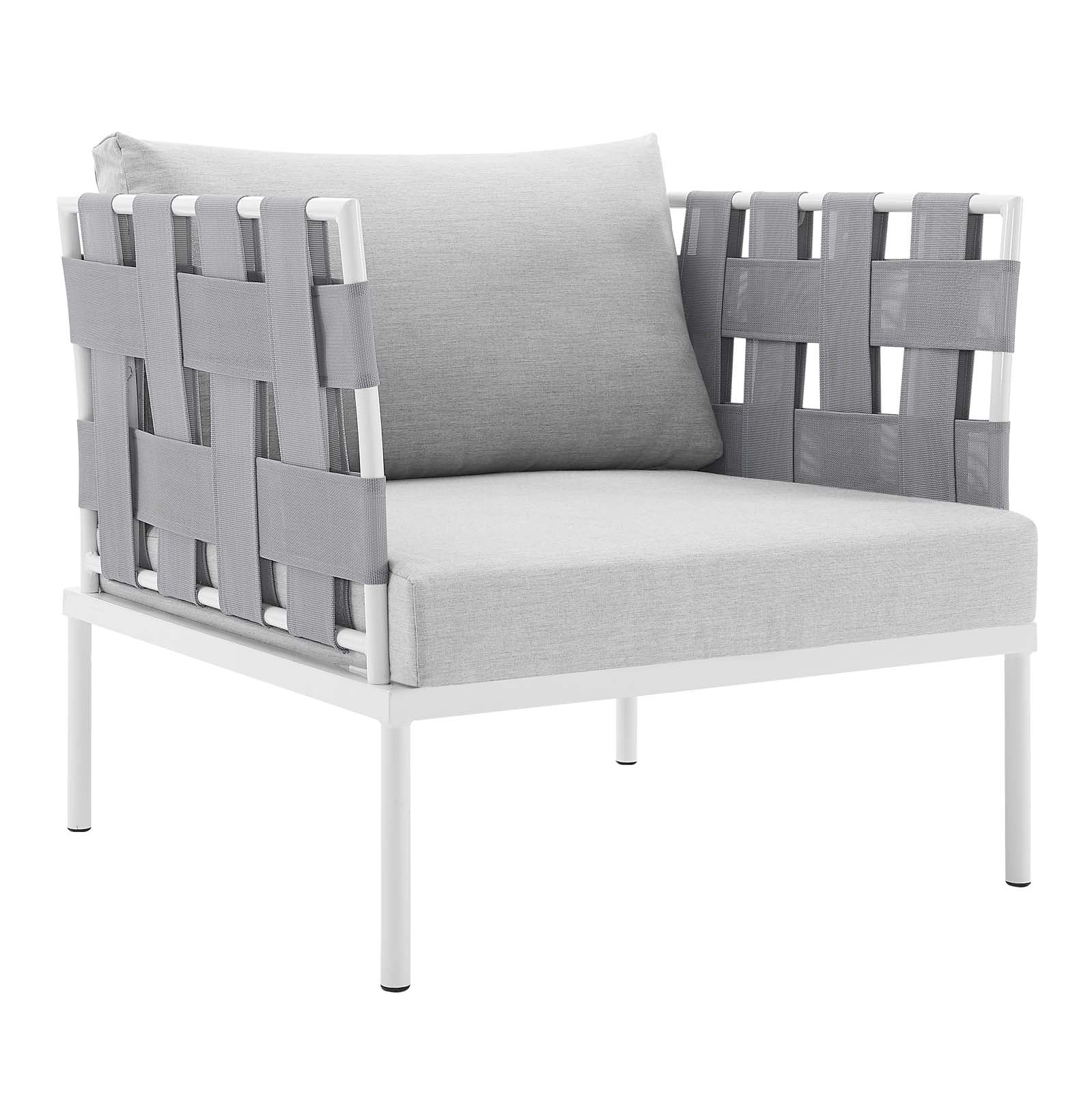 Harmony 7-Piece  Sunbrella® Outdoor Patio Aluminum Sectional Sofa Set By Modway - EEI-4937 | Outdoor Sofas, Loveseats & Sectionals | Modishstore - 9
