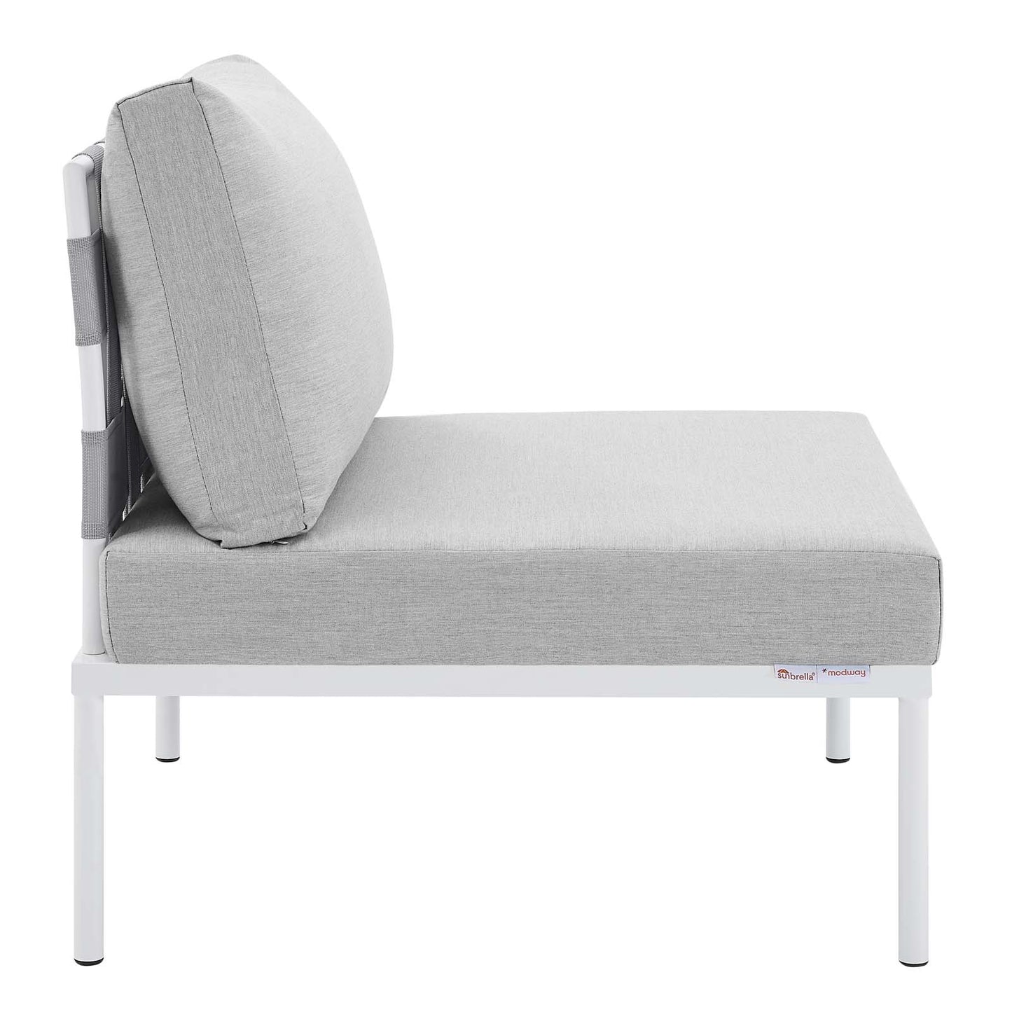 Harmony 7-Piece  Sunbrella® Outdoor Patio Aluminum Sectional Sofa Set By Modway - EEI-4937 | Outdoor Sofas, Loveseats & Sectionals | Modishstore - 13