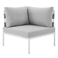 Harmony 7-Piece  Sunbrella® Outdoor Patio Aluminum Sectional Sofa Set By Modway - EEI-4937 | Outdoor Sofas, Loveseats & Sectionals | Modishstore - 15