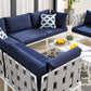 Harmony 7-Piece  Sunbrella® Outdoor Patio Aluminum Sectional Sofa Set By Modway - EEI-4937 | Outdoor Sofas, Loveseats & Sectionals | Modishstore - 22