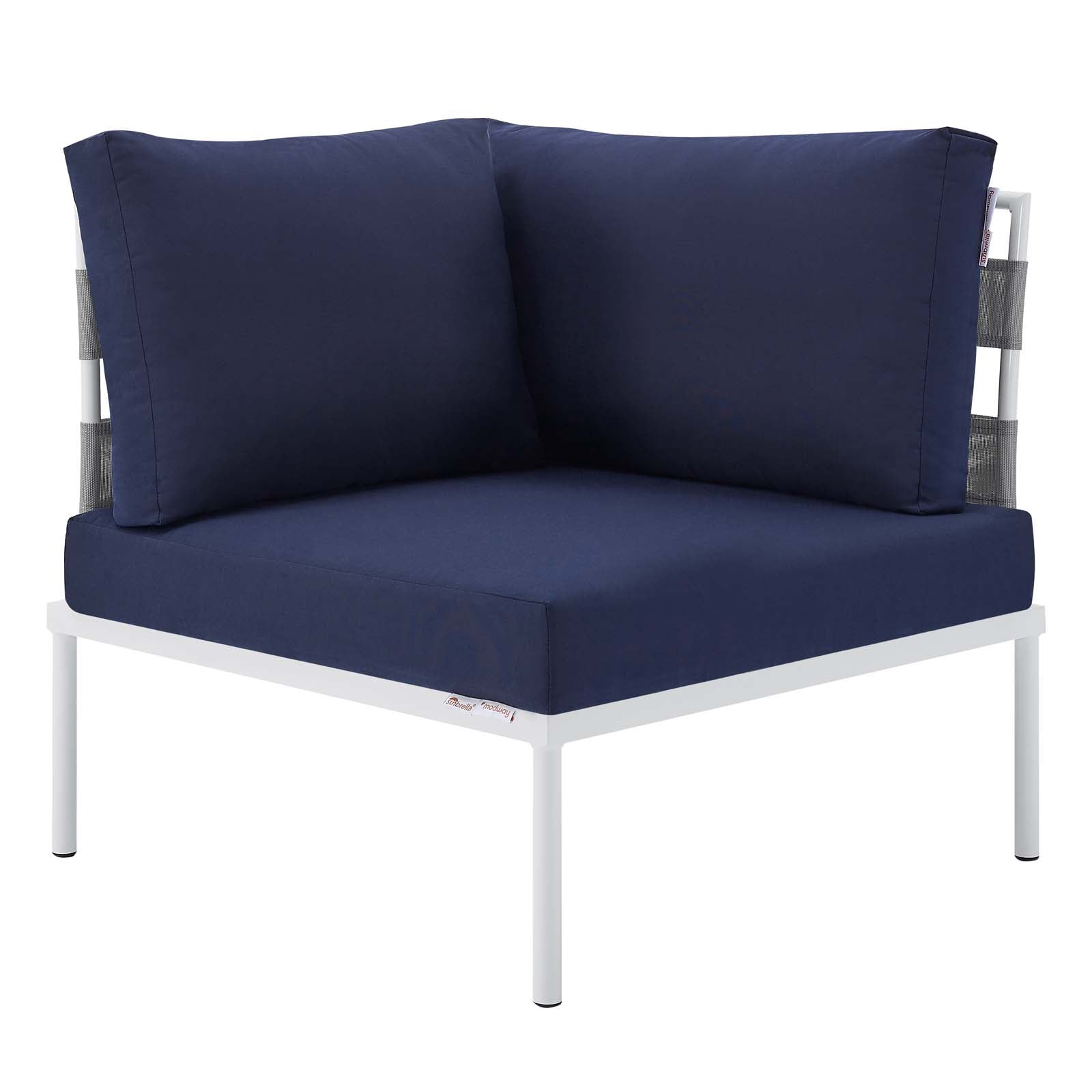 Harmony 8-Piece  Sunbrella® Outdoor Patio All Mesh Sectional Sofa Set By Modway | Outdoor Patio | Modishstore-5