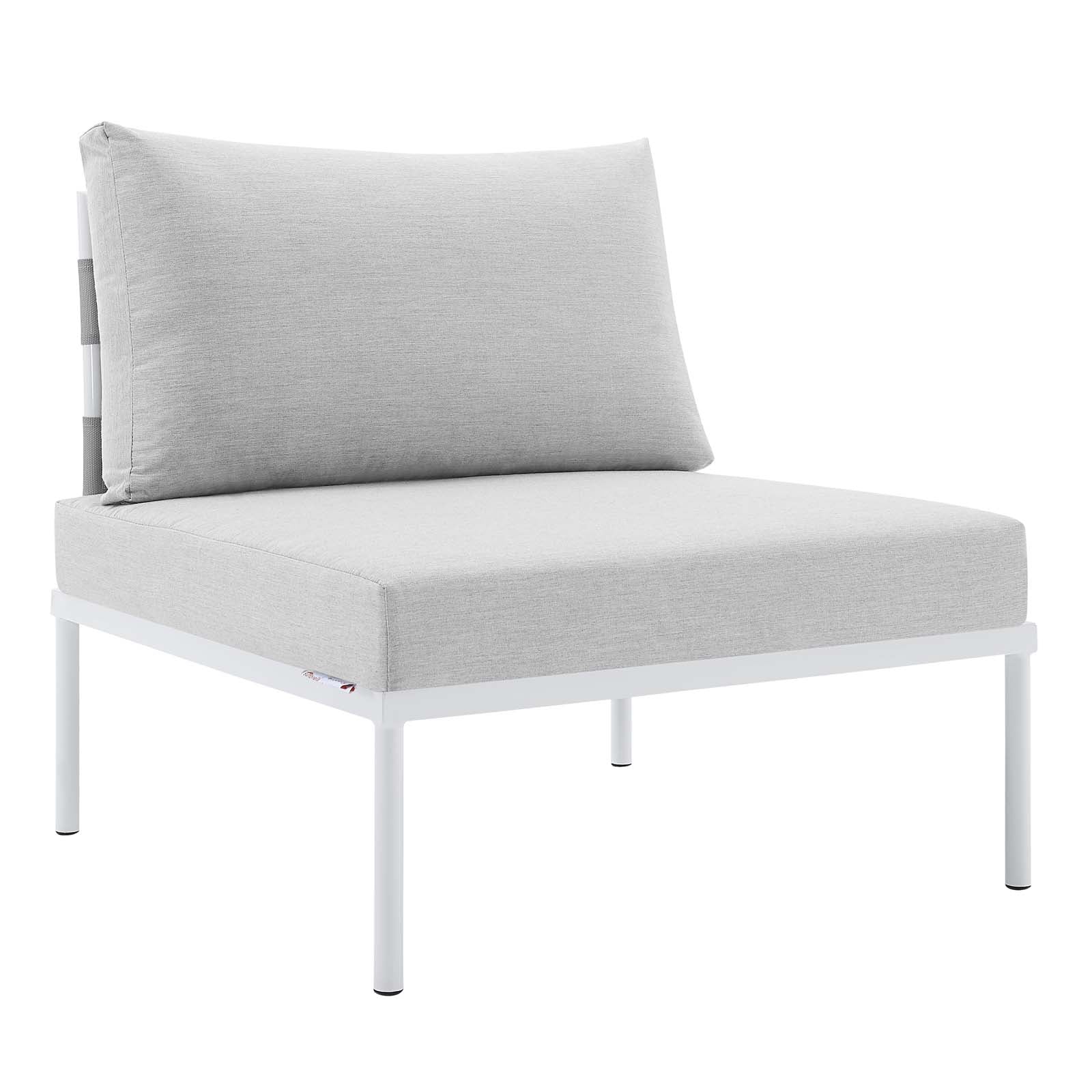 Harmony 8-Piece  Sunbrella® Outdoor Patio Aluminum Sectional Sofa Set By Modway - EEI-4945 | Outdoor Sofas, Loveseats & Sectionals | Modishstore - 9