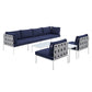Harmony 8-Piece  Sunbrella® Outdoor Patio Aluminum Sectional Sofa Set By Modway - EEI-4945 | Outdoor Sofas, Loveseats & Sectionals | Modishstore - 16