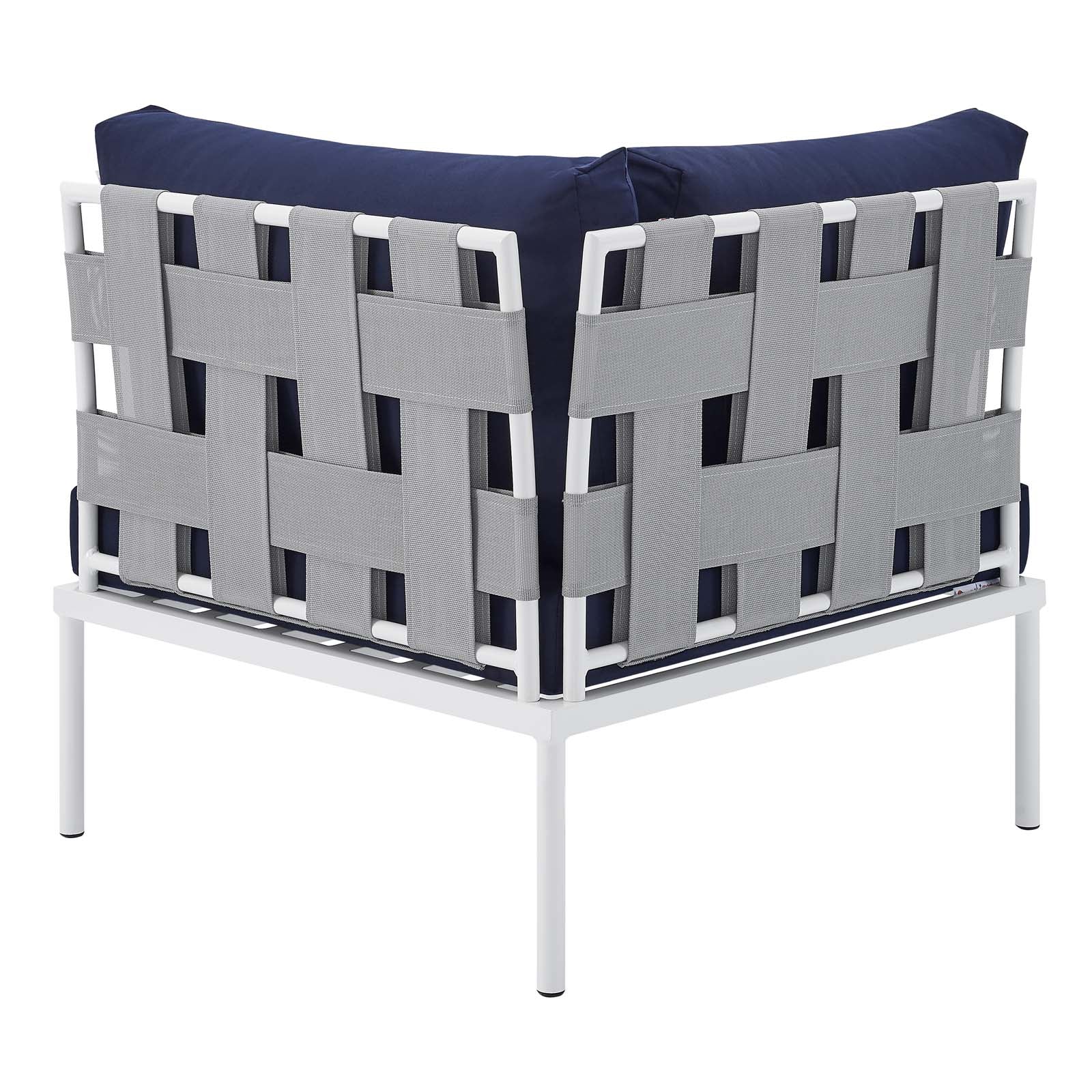 Harmony 8-Piece  Sunbrella® Outdoor Patio Aluminum Sectional Sofa Set By Modway - EEI-4945 | Outdoor Sofas, Loveseats & Sectionals | Modishstore - 29