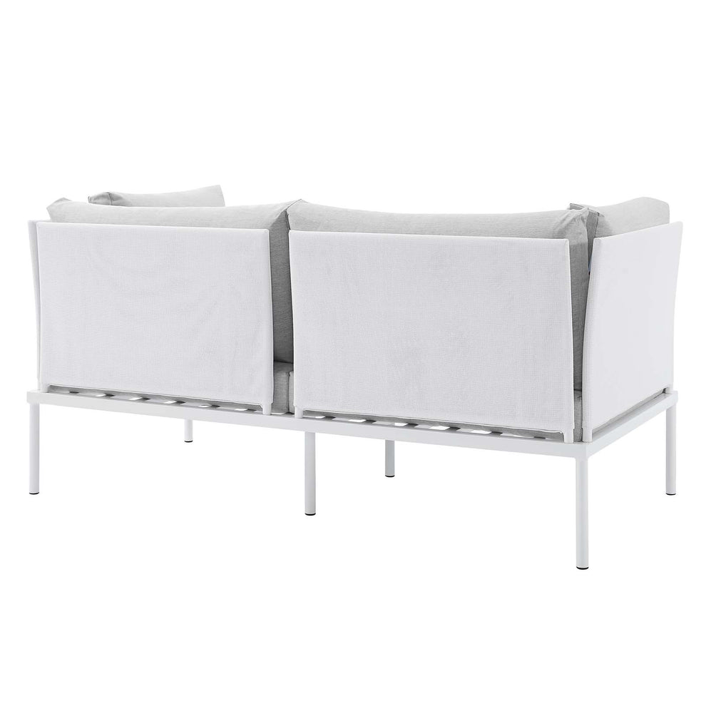 Harmony 8-Piece  Sunbrella® Outdoor Patio Aluminum Seating Set By Modway - EEI-4948 | Outdoor Sofas, Loveseats & Sectionals | Modishstore - 4