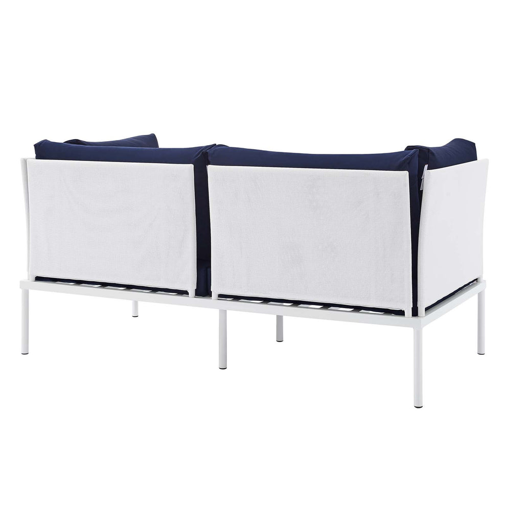Harmony 8-Piece  Sunbrella® Outdoor Patio Aluminum Seating Set By Modway - EEI-4948 | Outdoor Sofas, Loveseats & Sectionals | Modishstore - 9