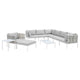 Modway Harmony 10-Piece  Sunbrella® Basket Weave Outdoor Patio Aluminum Sectional Sofa Set | Outdoor Sofas, Loveseats & Sectionals | Modishstore