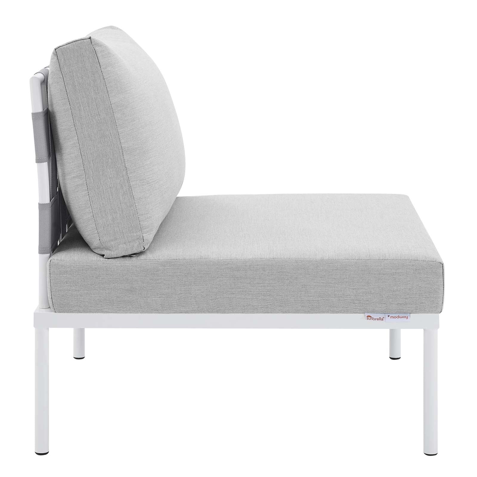 Harmony 10-Piece  Sunbrella® Outdoor Patio Aluminum Sectional Sofa Set By Modway - EEI-4953 | Outdoor Sofas, Loveseats & Sectionals | Modishstore - 14