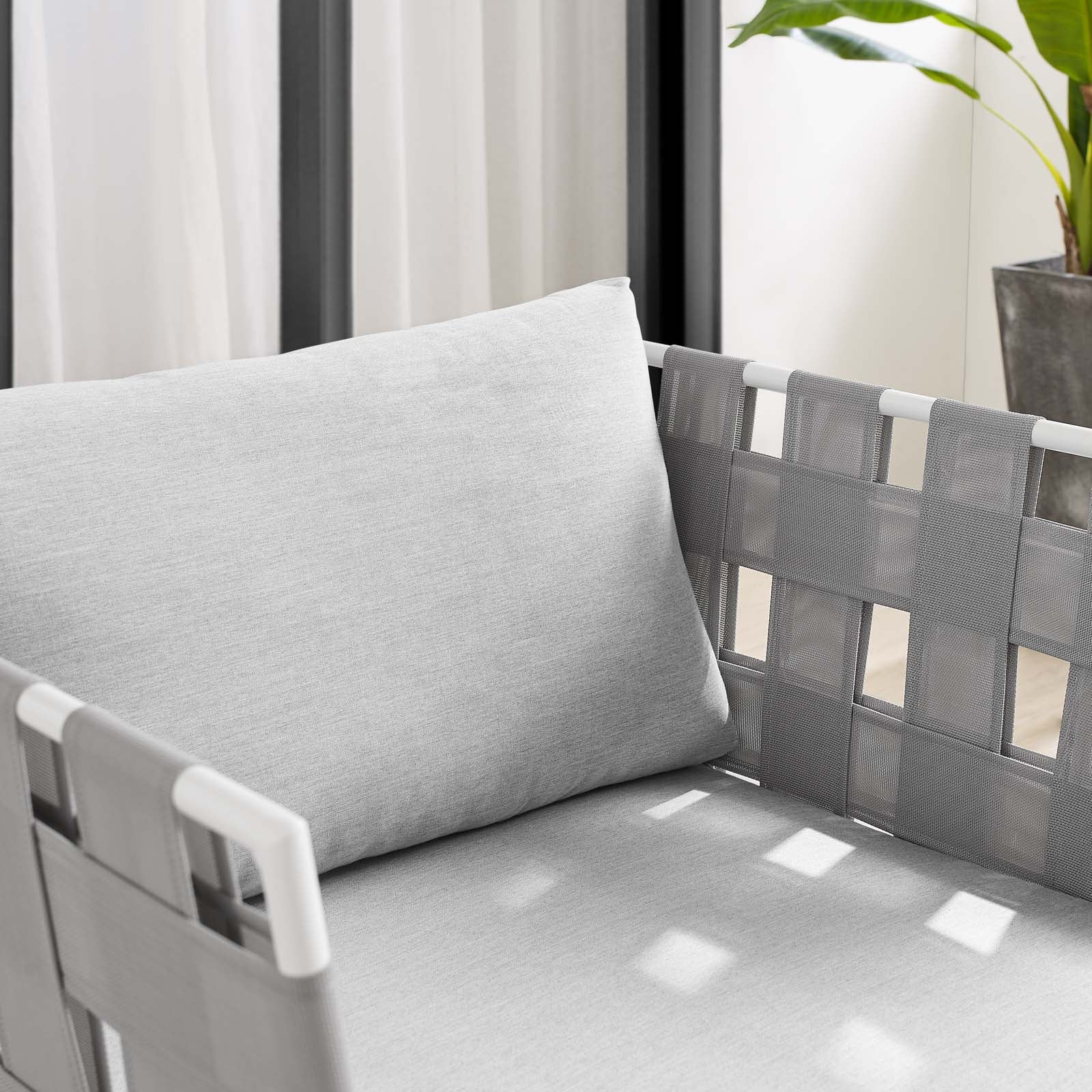 Harmony Sunbrella® Outdoor Patio Aluminum Armchair By Modway - EEI-4956 | Outdoor Chairs | Modishstore - 8