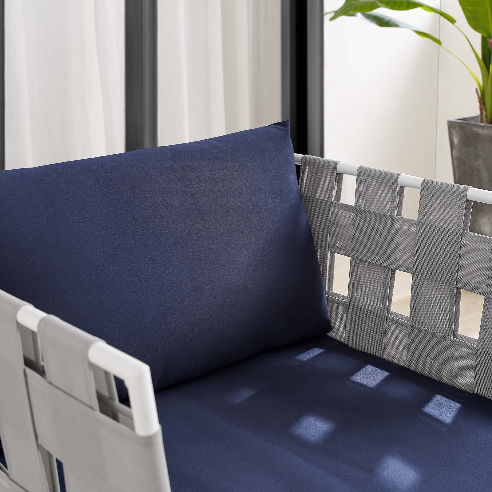 Harmony Sunbrella® Outdoor Patio Aluminum Armchair By Modway - EEI-4956 | Outdoor Chairs | Modishstore - 15