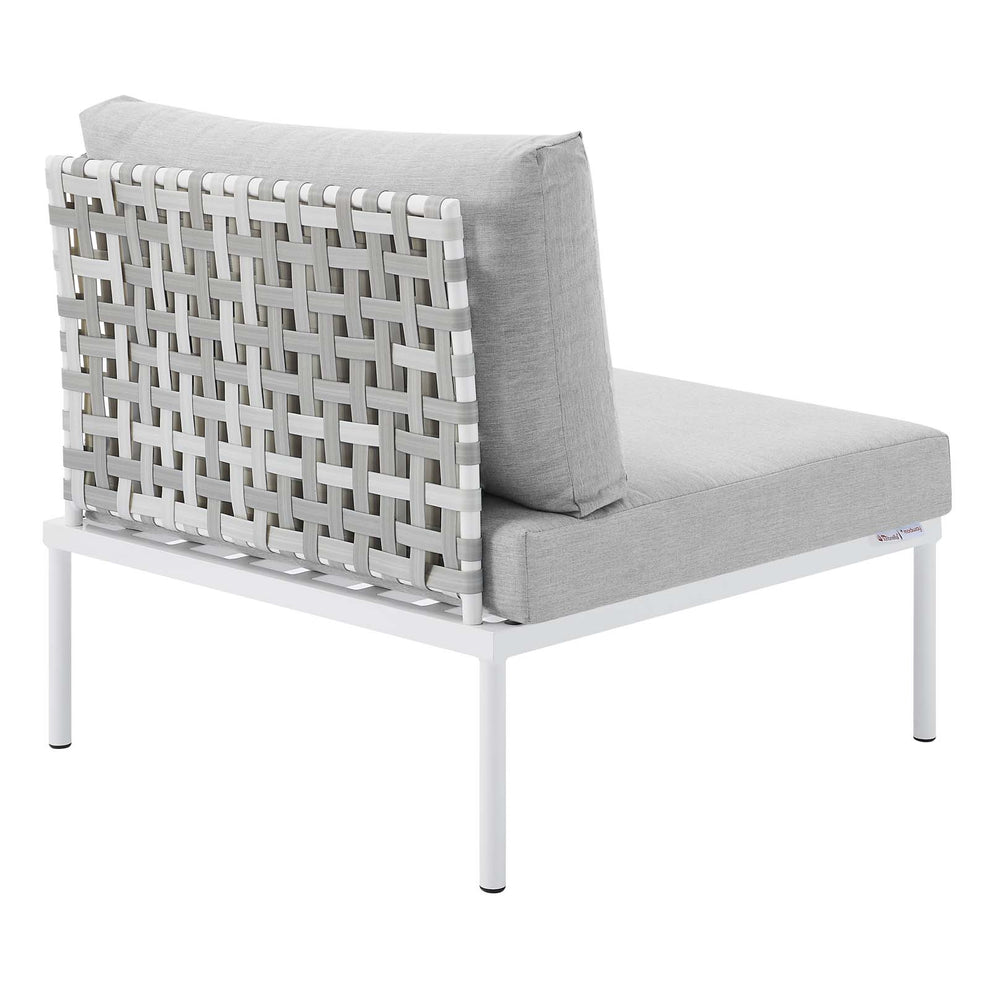 Harmony Sunbrella® Basket Weave Outdoor Patio Aluminum Armless Chair By Modway - EEI-4957 | Outdoor Chairs | Modishstore - 4