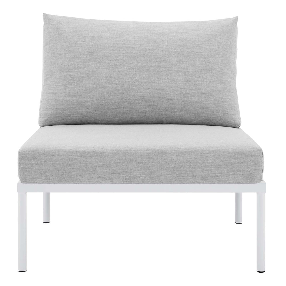Harmony Sunbrella® Basket Weave Outdoor Patio Aluminum Armless Chair By Modway - EEI-4957 | Outdoor Chairs | Modishstore - 5
