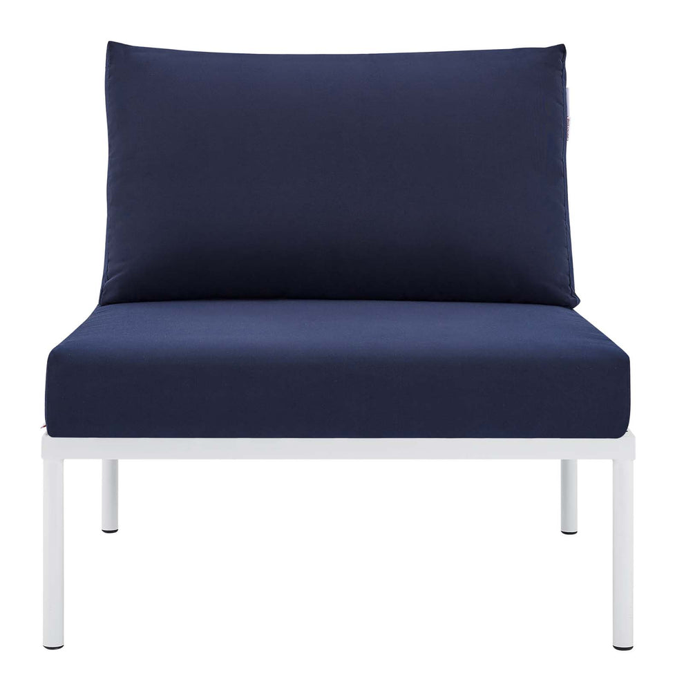 Harmony Sunbrella® Basket Weave Outdoor Patio Aluminum Armless Chair By Modway - EEI-4957 | Outdoor Chairs | Modishstore - 10