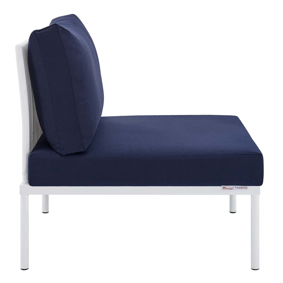 Harmony Sunbrella® Outdoor Patio Aluminum Armless Chair By Modway - EEI-4959 | Outdoor Chairs | Modishstore - 8