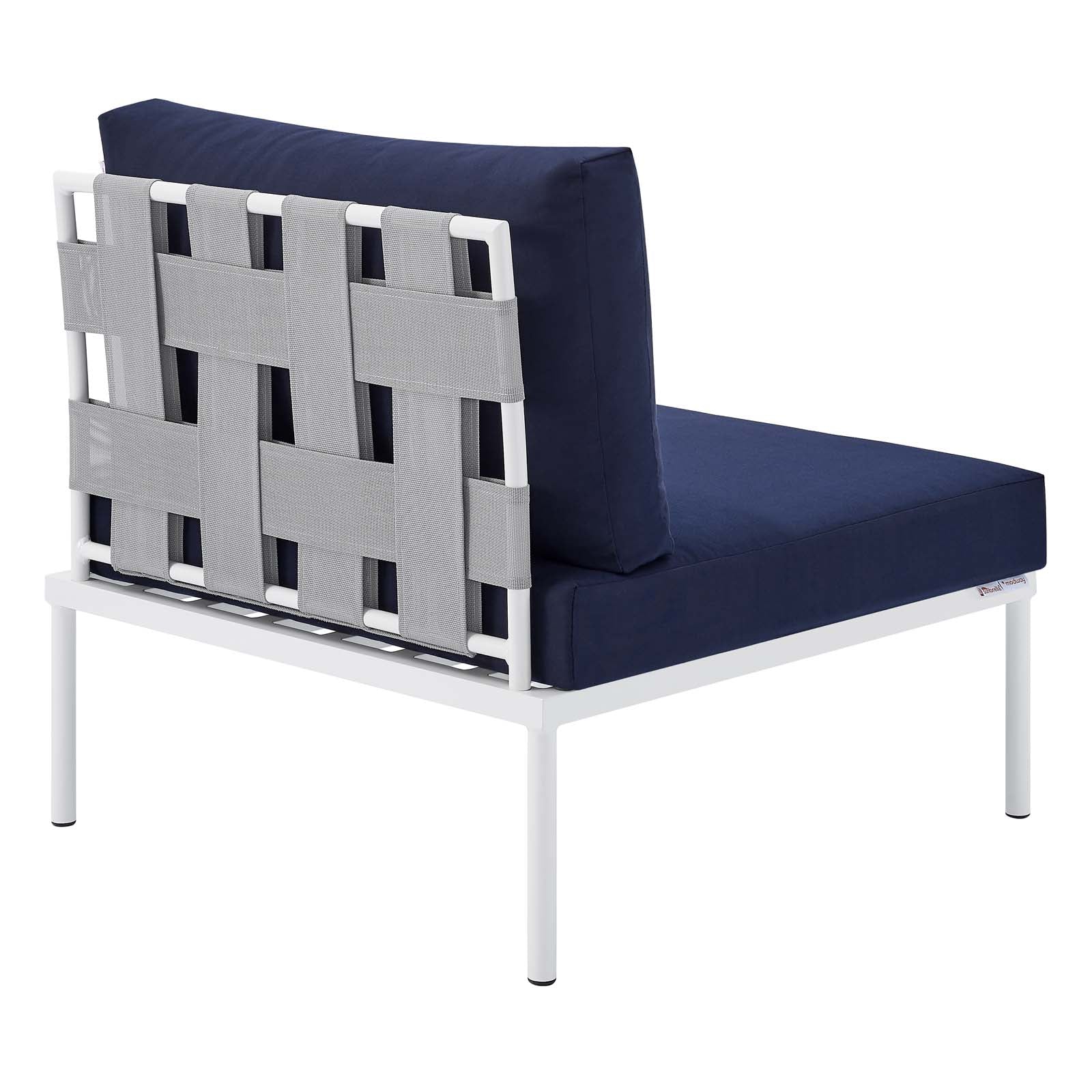 Harmony Sunbrella® Outdoor Patio Aluminum Armless Chair By Modway - EEI-4960 | Outdoor Chairs | Modishstore - 11