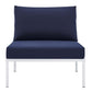 Harmony Sunbrella® Outdoor Patio Aluminum Armless Chair By Modway - EEI-4960 | Outdoor Chairs | Modishstore - 12