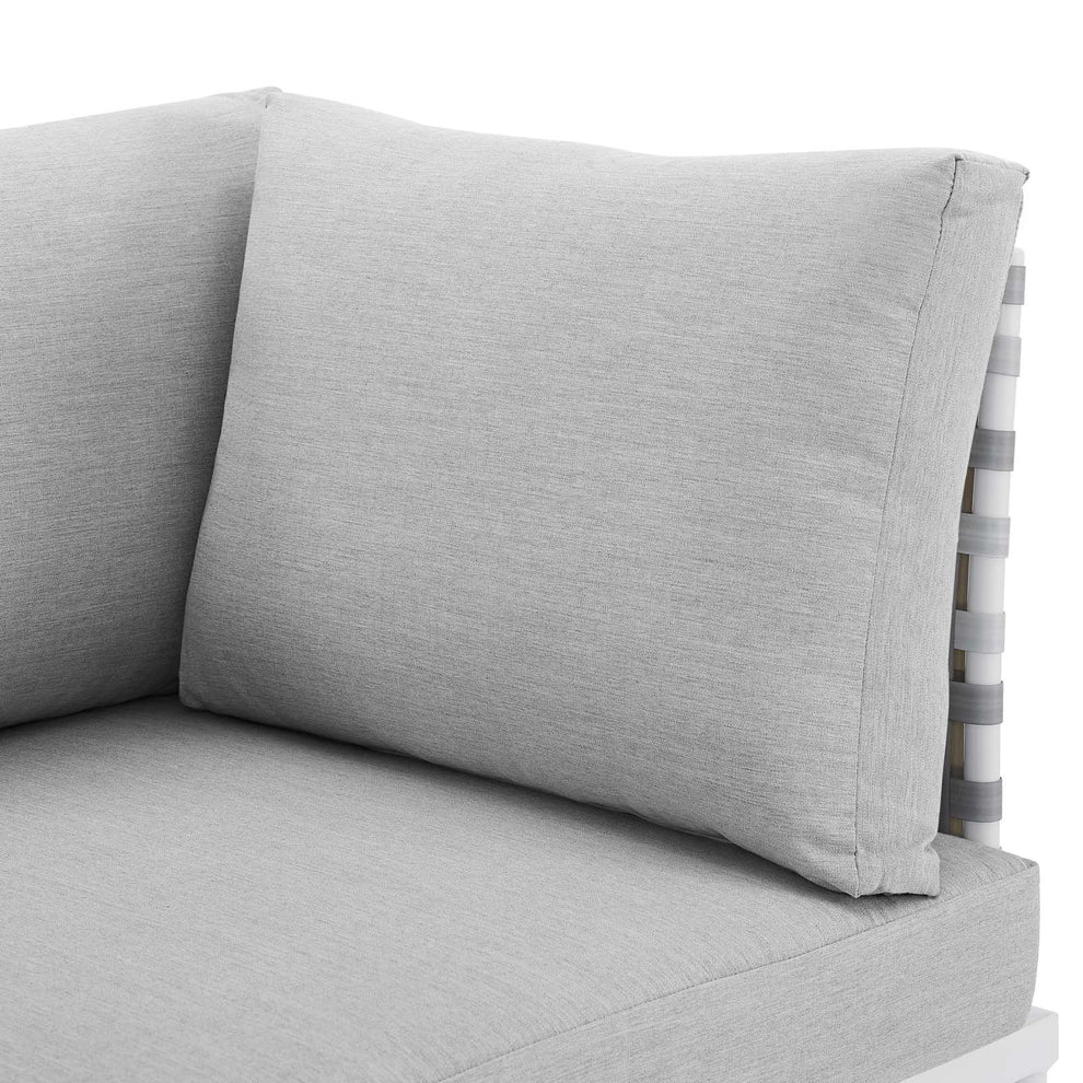 Harmony Sunbrella® Basket Weave Outdoor Patio Aluminum Loveseat By Modway - EEI-4961 | Outdoor Sofas, Loveseats & Sectionals | Modishstore - 6
