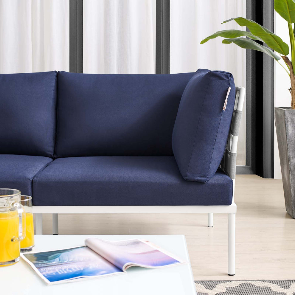 Harmony Sunbrella® Outdoor Patio Aluminum Loveseat By Modway - EEI-4964 | Outdoor Sofas, Loveseats & Sectionals | Modishstore - 15